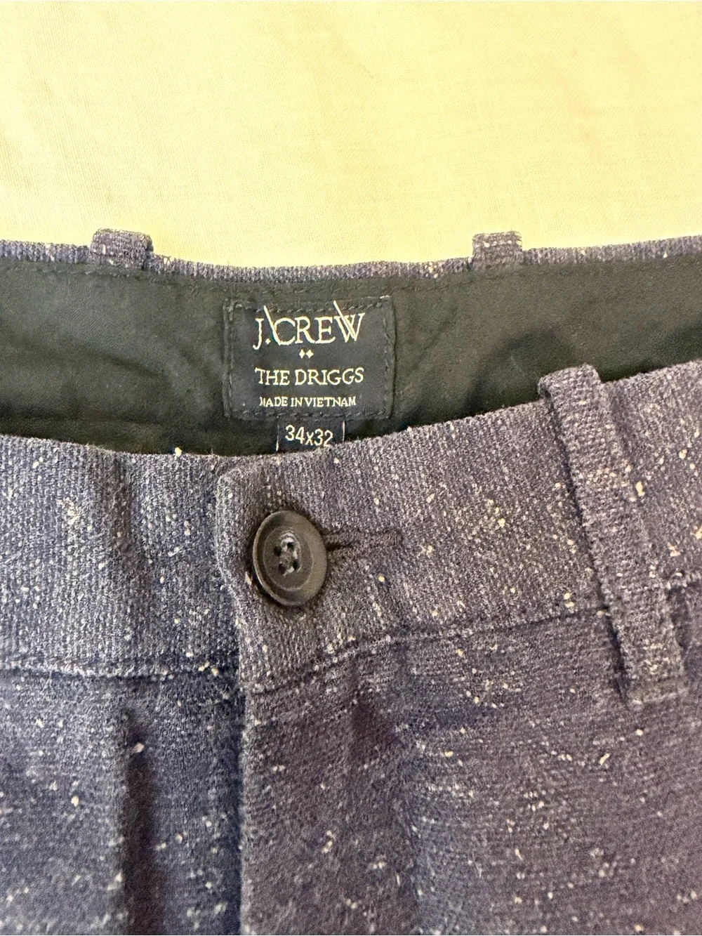 Men's Navy Speckled Casual Pants